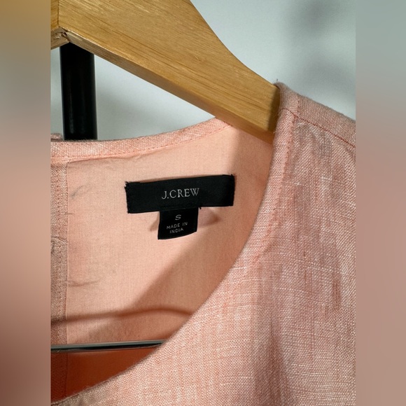 J.Crew Button Back Linen Shift Dress Peach Dress Womens - Picture 5 of 7
